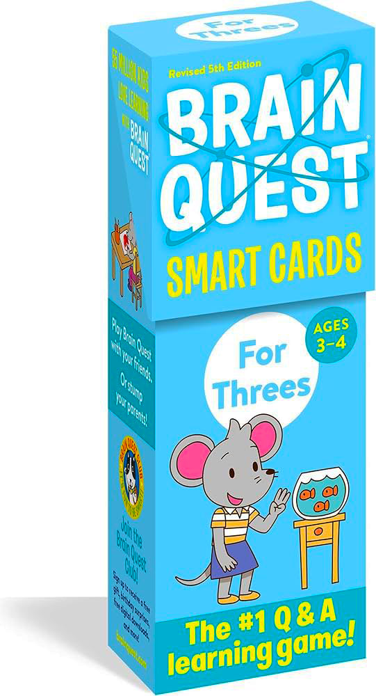 Brain Quest Smart Cards - #1 Educational Q&A Learning Game for Kids Ages 3-4 | Fun Preschool Learning Activities & Interactive Play for Toddlers