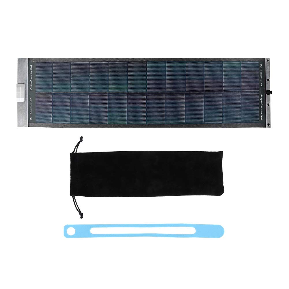 Portable Solar Charger - Waterproof & Durable Monocrystalline Solar Panel with LED Indicator for Outdoor Activities | Perfect for Camping, Hiking, Fishing & Emergency Power Supply