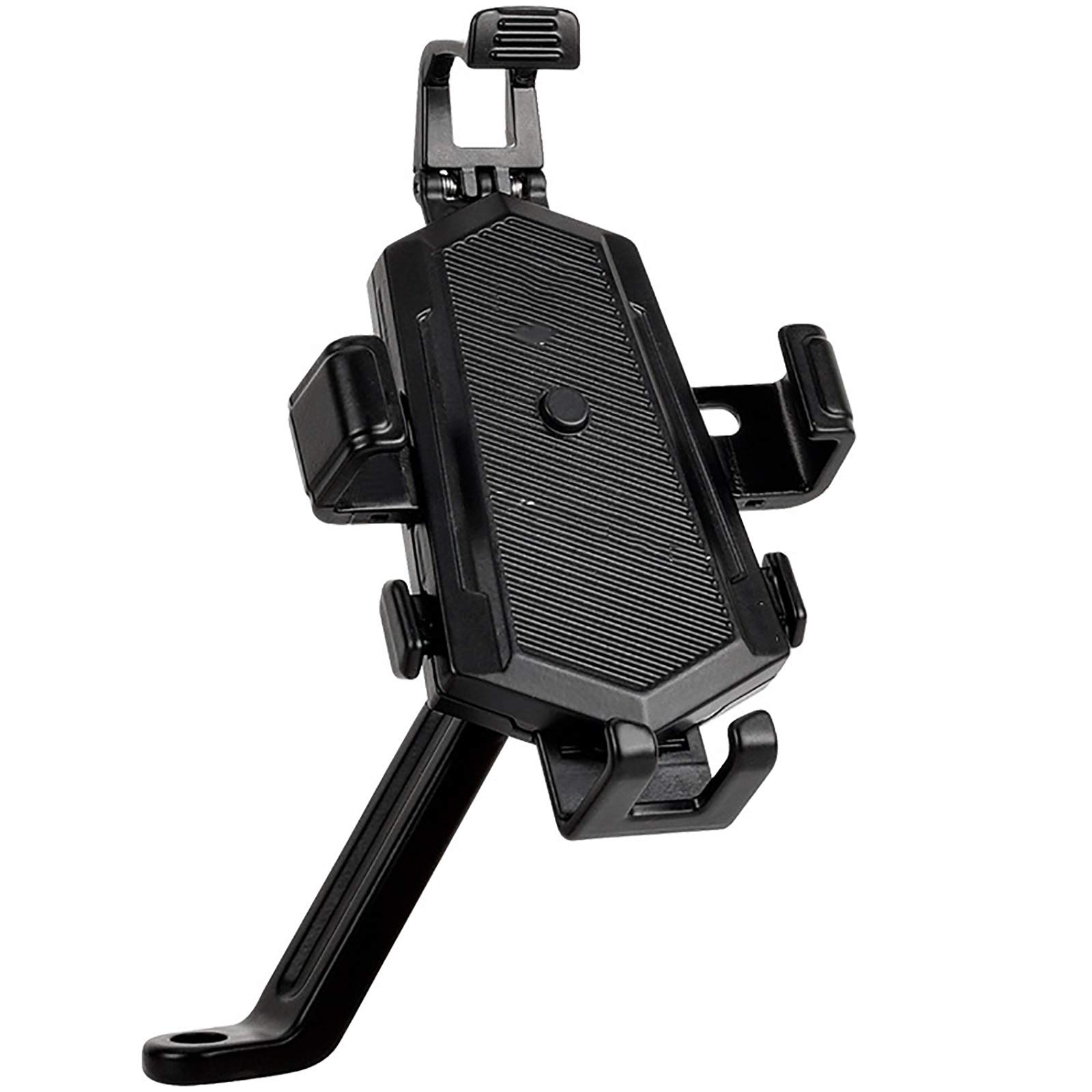 Universal Aluminum Alloy Bicycle Phone Holder - Black 17x9cm Handlebar Mount for Smartphones | Perfect for Cycling, Commuting & GPS Navigation
