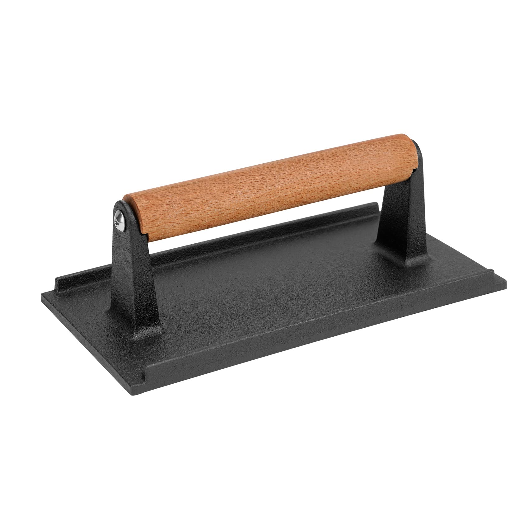 Onlyfire Cast Iron Grill Press for Burgers, Steaks, Bacon, Sandwiches & Quesadillas - Heavy Duty Meat Weight for Perfect Grilling & Panini Making - Ideal for BBQ, Camping & Outdoor Cooking