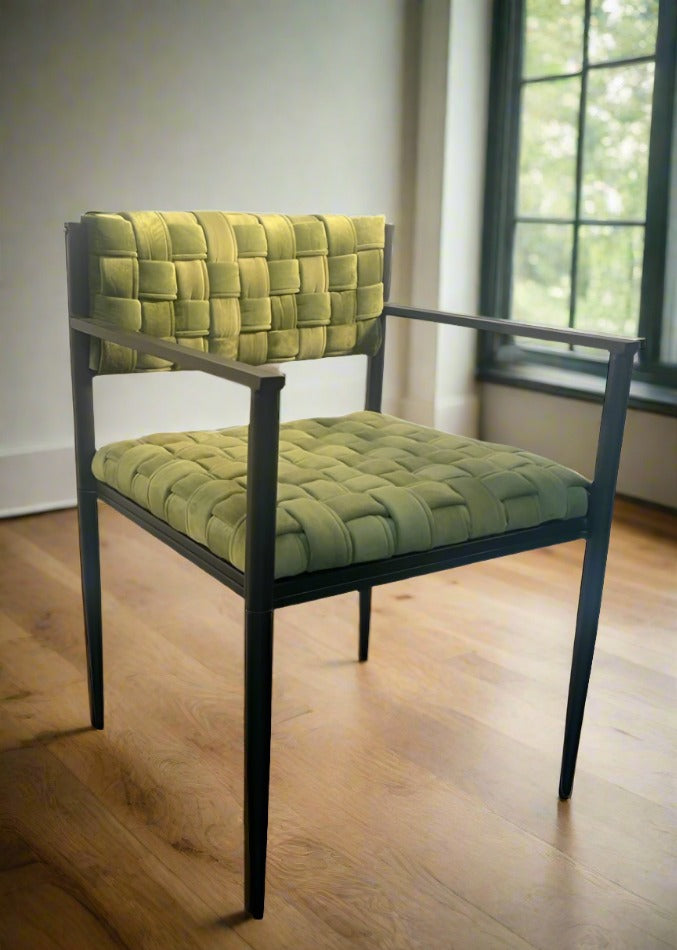 Milano Green Side Chair - Modern Dining Room Chair for Kitchen, Living Room & Office - Comfortable & Stylish Seating Solution