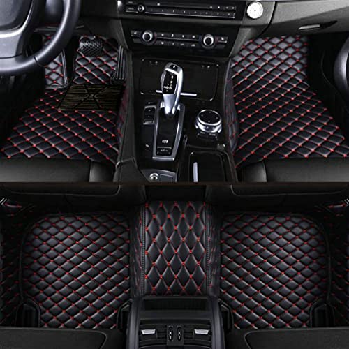 Custom Personalized Diamond Car Floor Mats for SUVs & Trucks - Black & Red Design, Tailored to Fit Your Vehicle Model | Perfect for Luxury Cars, Off-Road Adventures & Everyday Commute