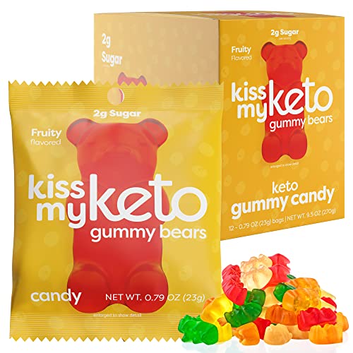 Keto Gummy Bears - Low Carb Vegan Snack for Keto Diet (12-Pack)