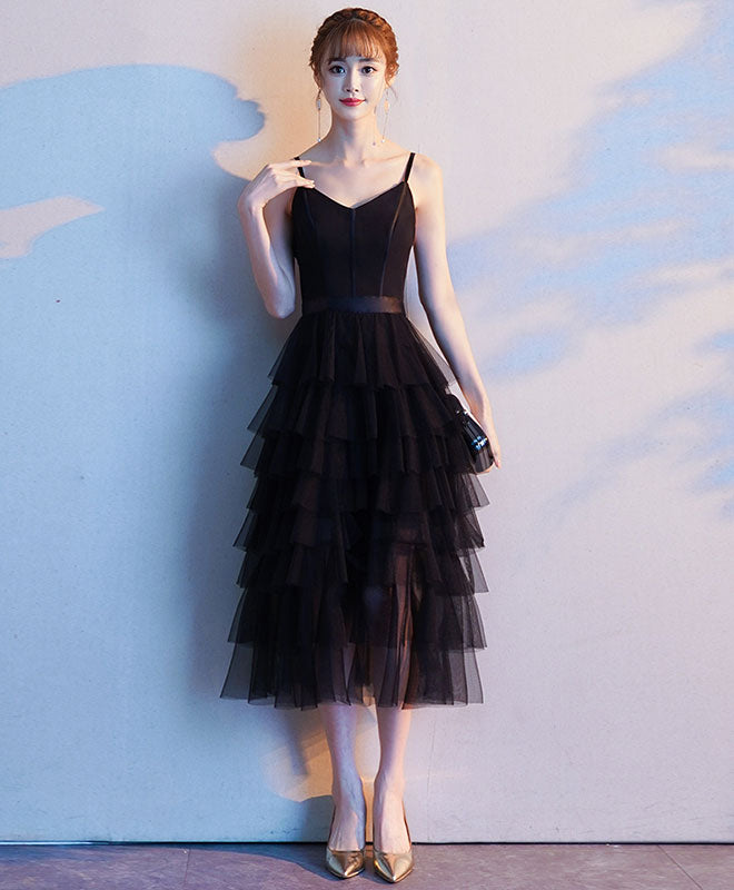 Black Sweetheart Tulle Short Prom Dress - Elegant Black Tulle Evening Gown for Homecoming, Party & Formal Events