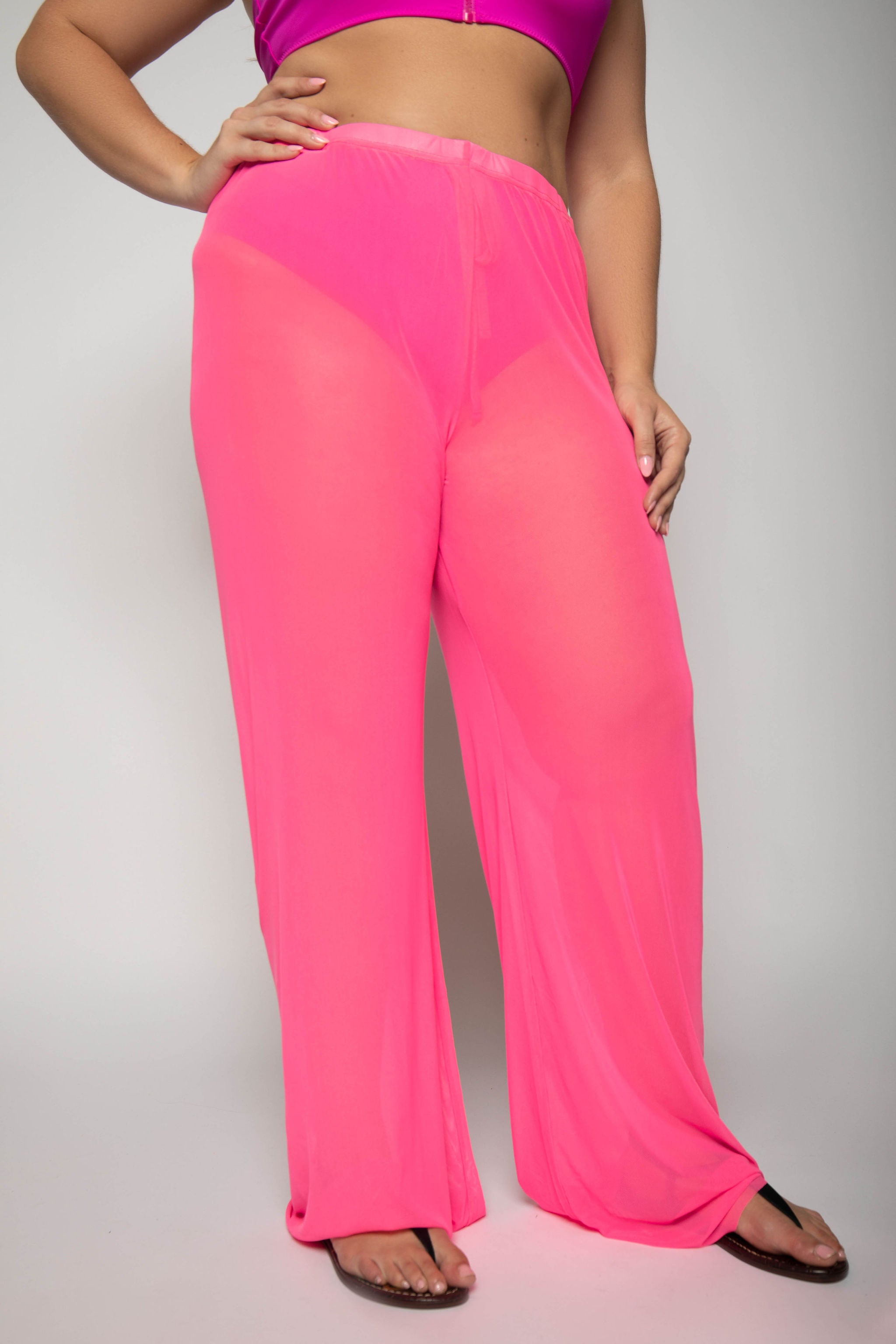 Breathable Mesh Wide Leg Pants for Women - Comfortable Loose Fit Yoga Lounge Pants - Perfect for Workout, Yoga, Travel & Casual Wear