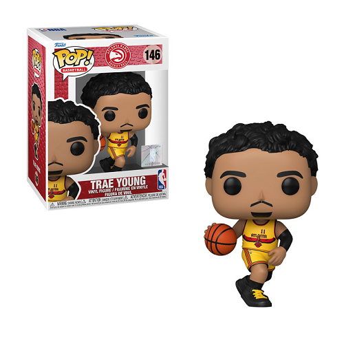 Funko Pop! NBA Atlanta Hawks Trae Young Vinyl Figure #146 - Collectible Basketball Gift for Fans & Sports Enthusiasts - Perfect for Display, Gifting & Home Decor