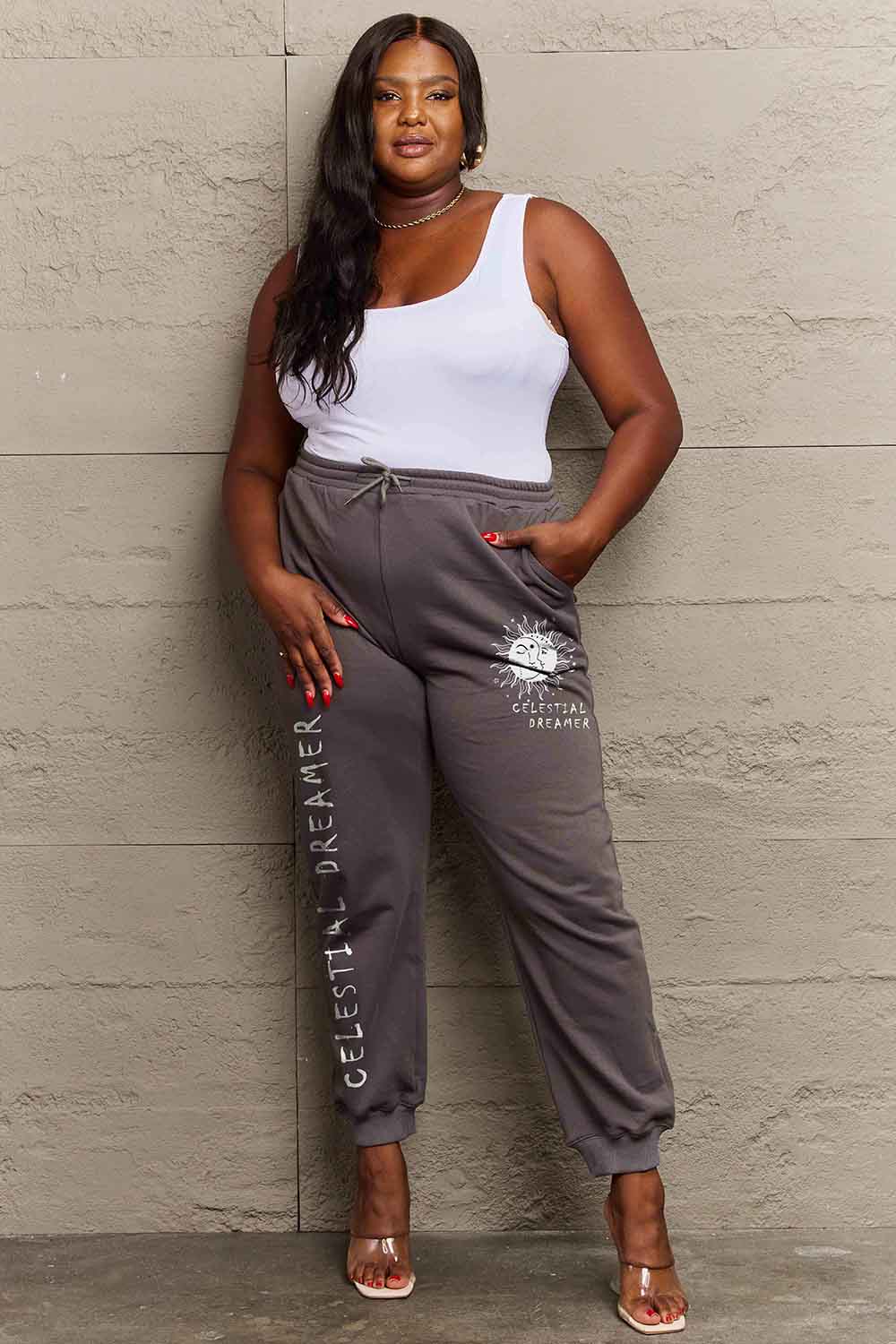Celestial Dreamer Graphic Pants for Women - Stylish Printed Trousers for Casual Wear, Street Fashion & Boho Outfits | Perfect for Everyday, Music Festivals & Travel