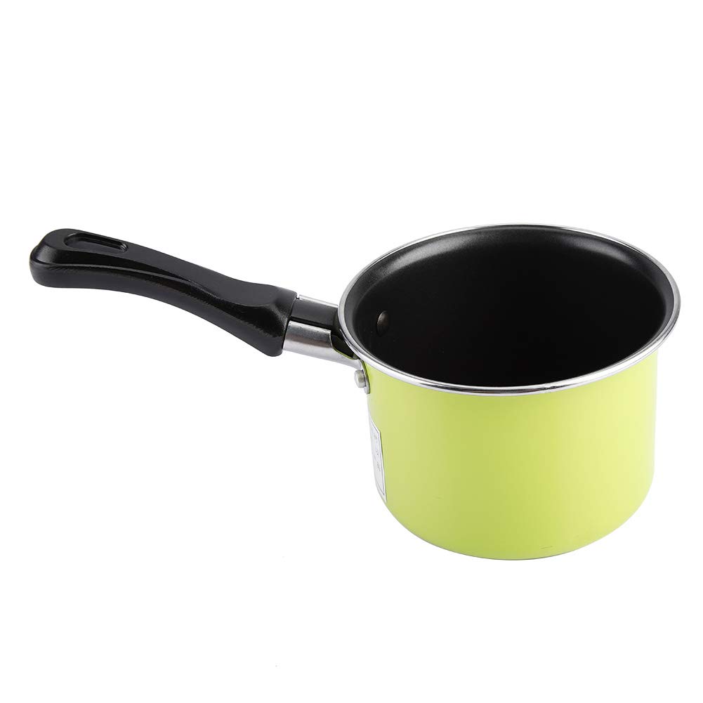 Tyenaza Non-Stick Mini Milk Pot - Colorful Green Stockpot for Soup, Sauce & Cooking | Compact & Convenient for Small Kitchens, Dorms & Camping