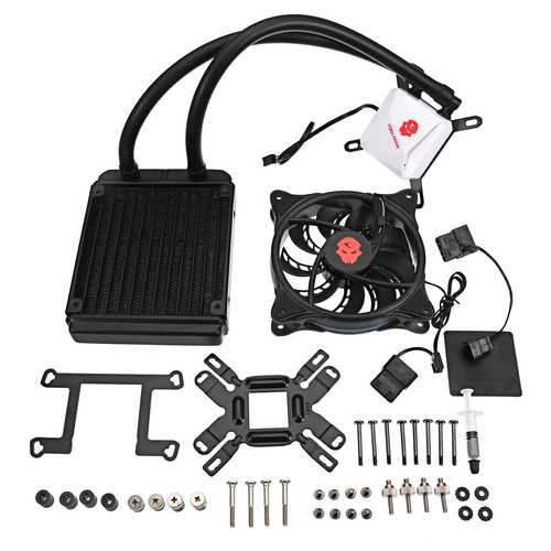 Best CPU Liquid Cooler - 12CM RGB LED Water Cooling System with Pump & Radiator for Intel & AMD - Perfect for Gaming PCs & High-Performance Workstations