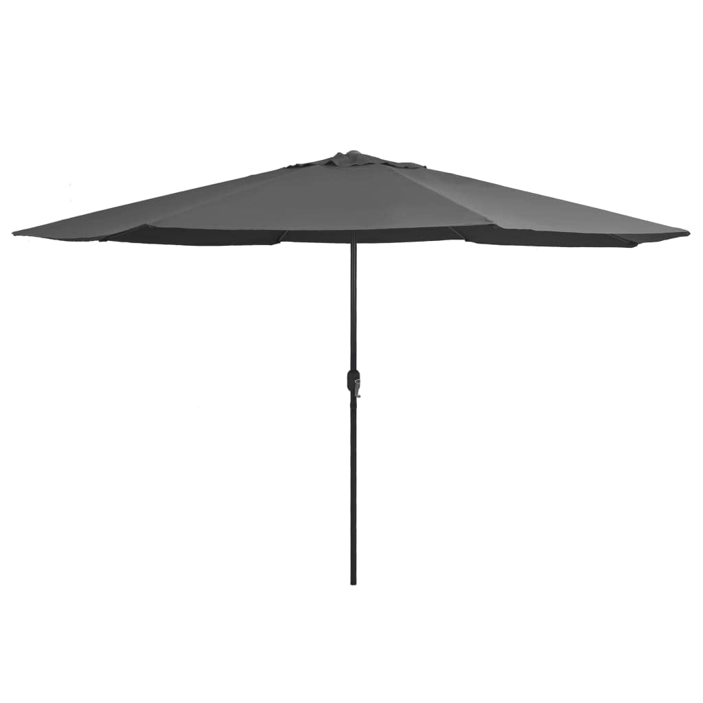 13ft Patio Umbrella with Metal Pole & 8 Sturdy Ribs - Large Outdoor Market Umbrella with Easy Crank Lift - Perfect for Backyard, Poolside, and Commercial Use