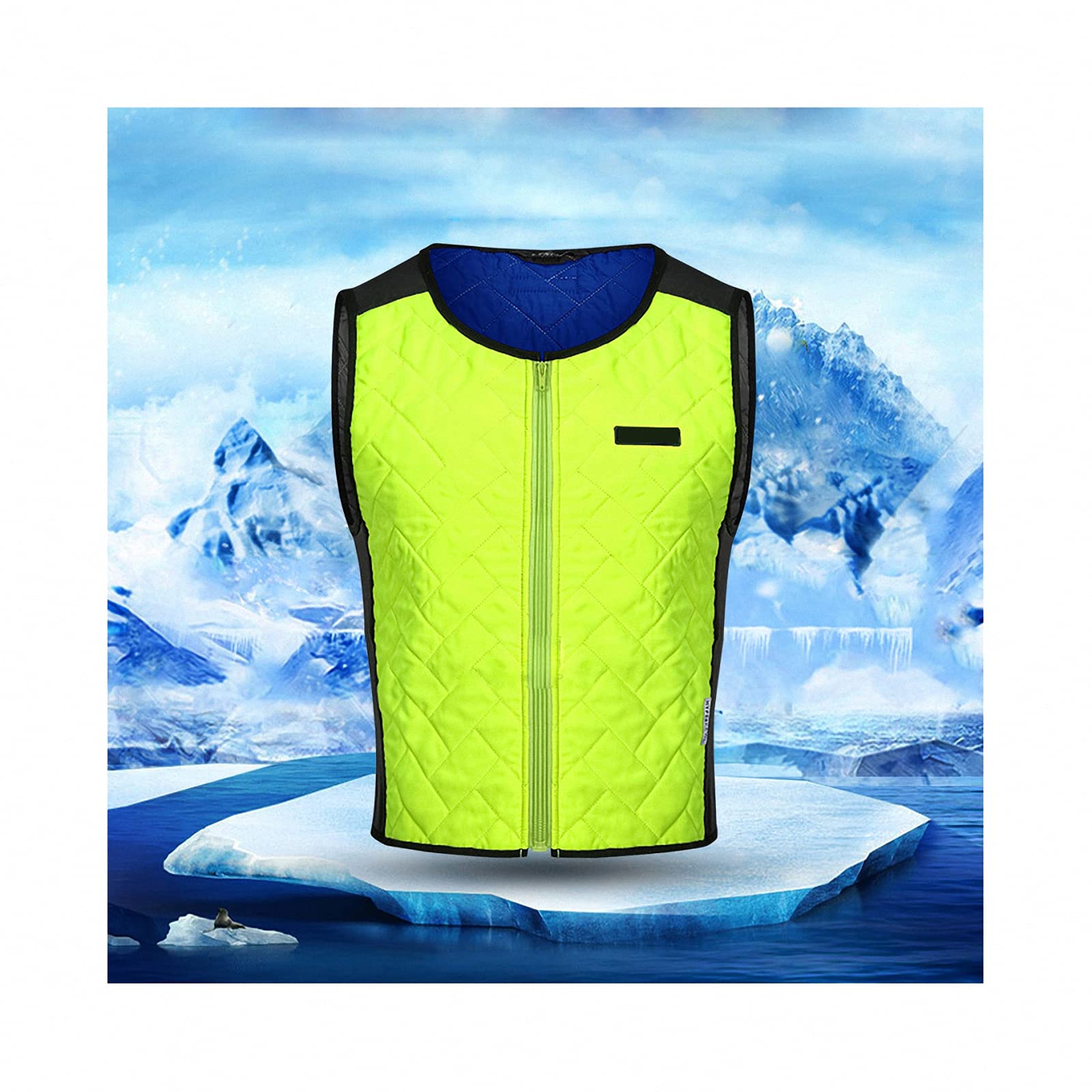 QGGESY Summer Water-Cooled Breathable Vest - Sleeveless Cooling Top for Racing & Motorcycle Riding - Stay Cool in Hot Weather for Outdoor Sports & Summer Activities