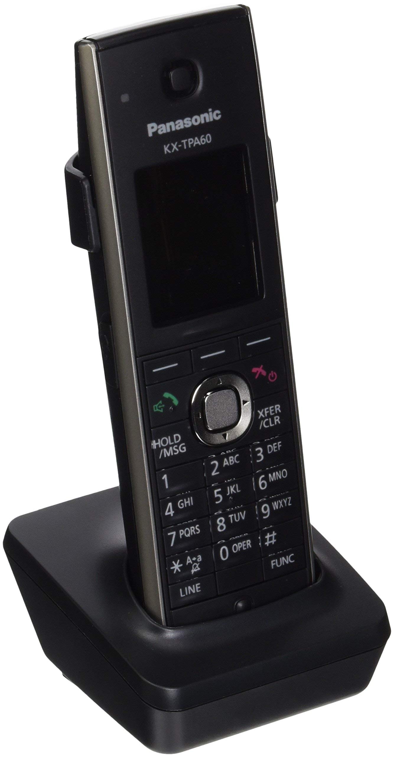 Panasonic KX-TPA60 Cordless Phone Additional Handset with Charger - Compatible with KX-TGP600 Base Station - Perfect for Home & Office Communication