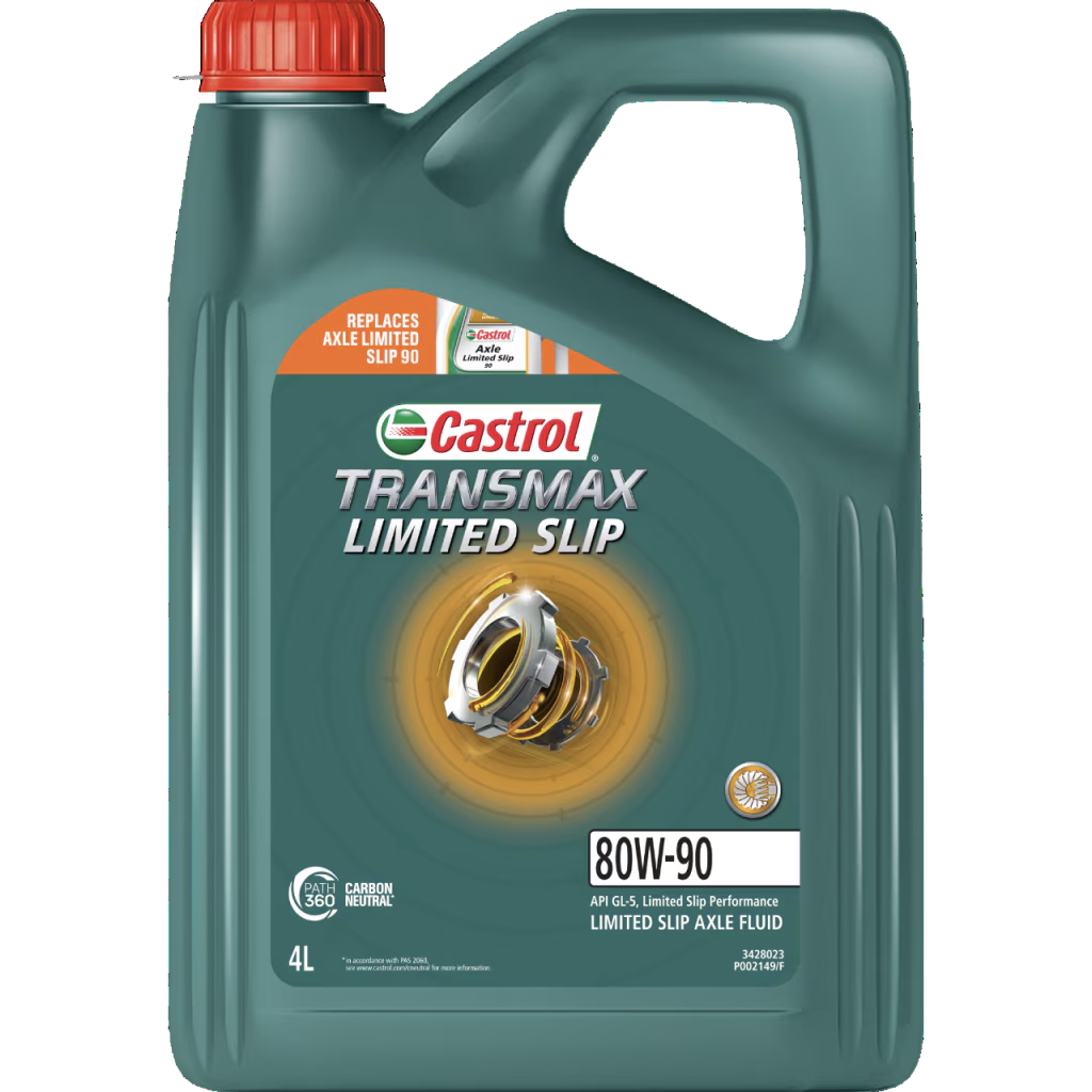 Castrol Transmax Limited Slip 80W-90 Gear Oil - 4 Liter Bottle for Smooth Shifting & High-Performance Protection in Trucks, SUVs, and Off-Road Vehicles