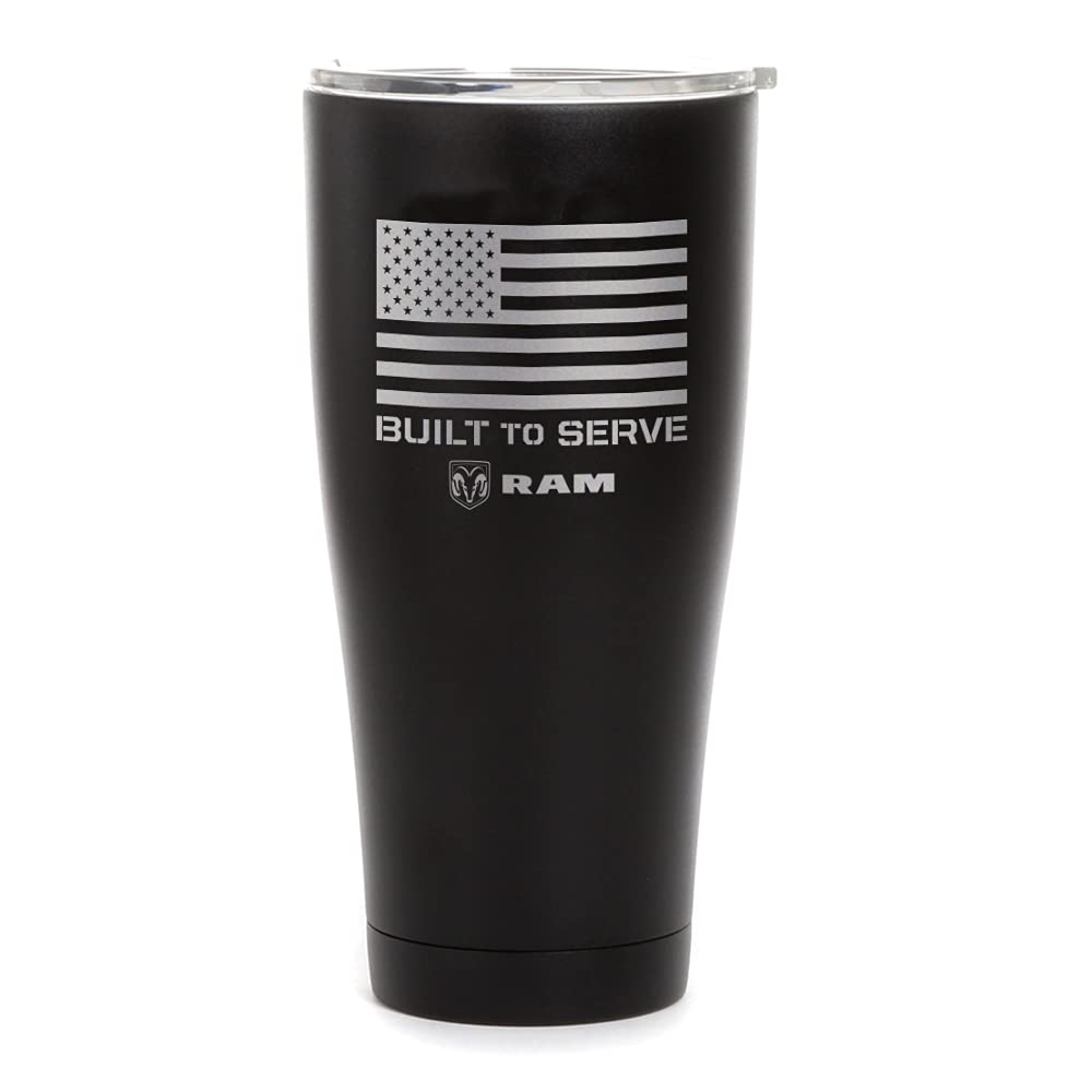 Ram Trucks Built To Serve Laser Engraved SIC Tumbler - Durable Insulated Cup for Outdoor Adventures & Daily Commutes