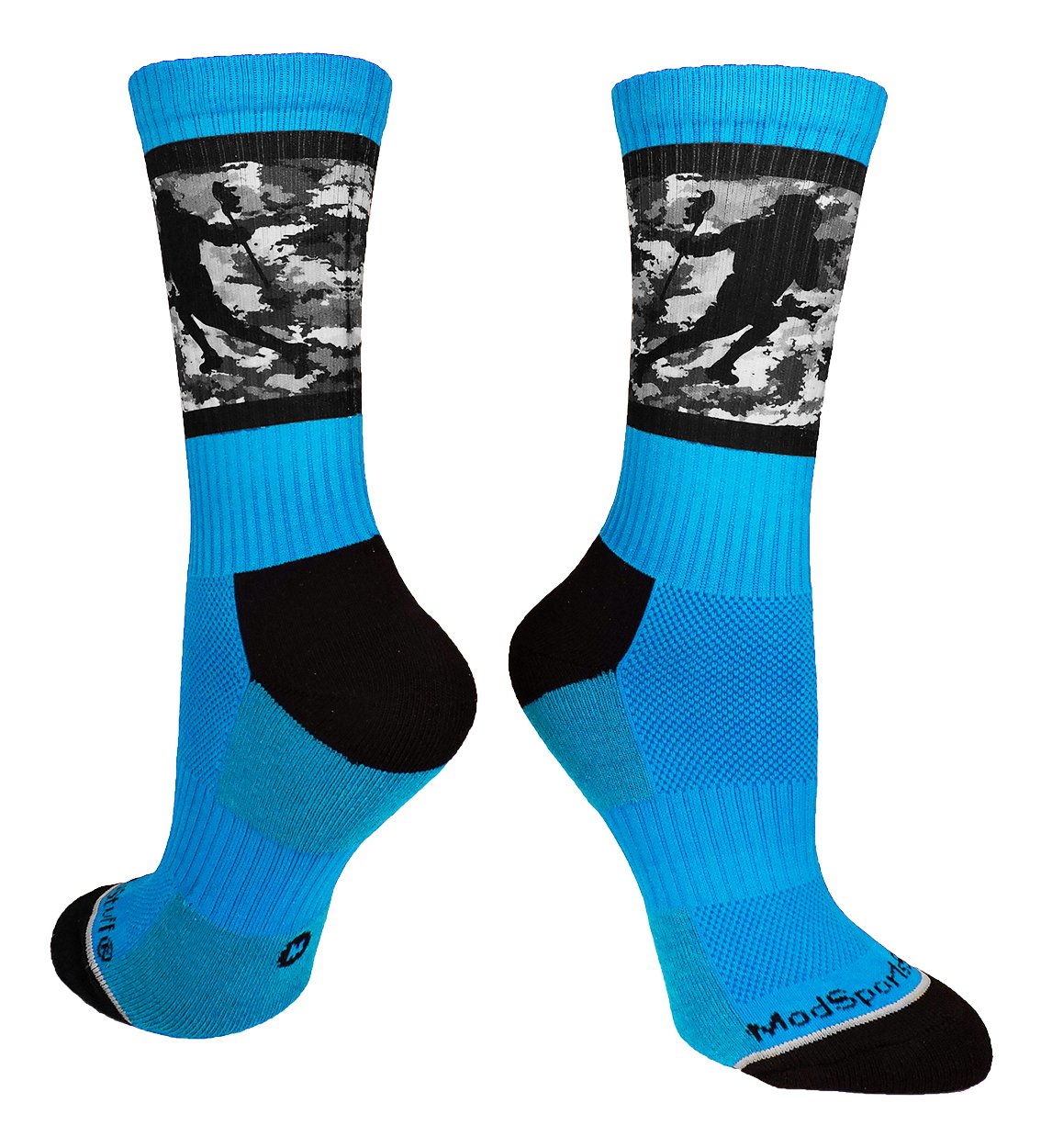 Premium Lacrosse Crew Socks for Players - Camouflage Design & Multiple Color Options - Perfect for Training, Games & Team Sports