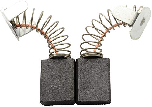 Ryobi 1138 Carbon Brushes CA-07-75525 (0.25x0.53x0.67'') - Replacement with Spring, Cable & Connector - Compatible with Models 613AA, 613GX, 6540053, 6541283 - Perfect for Power Tools Maintenance & DIY Repairs