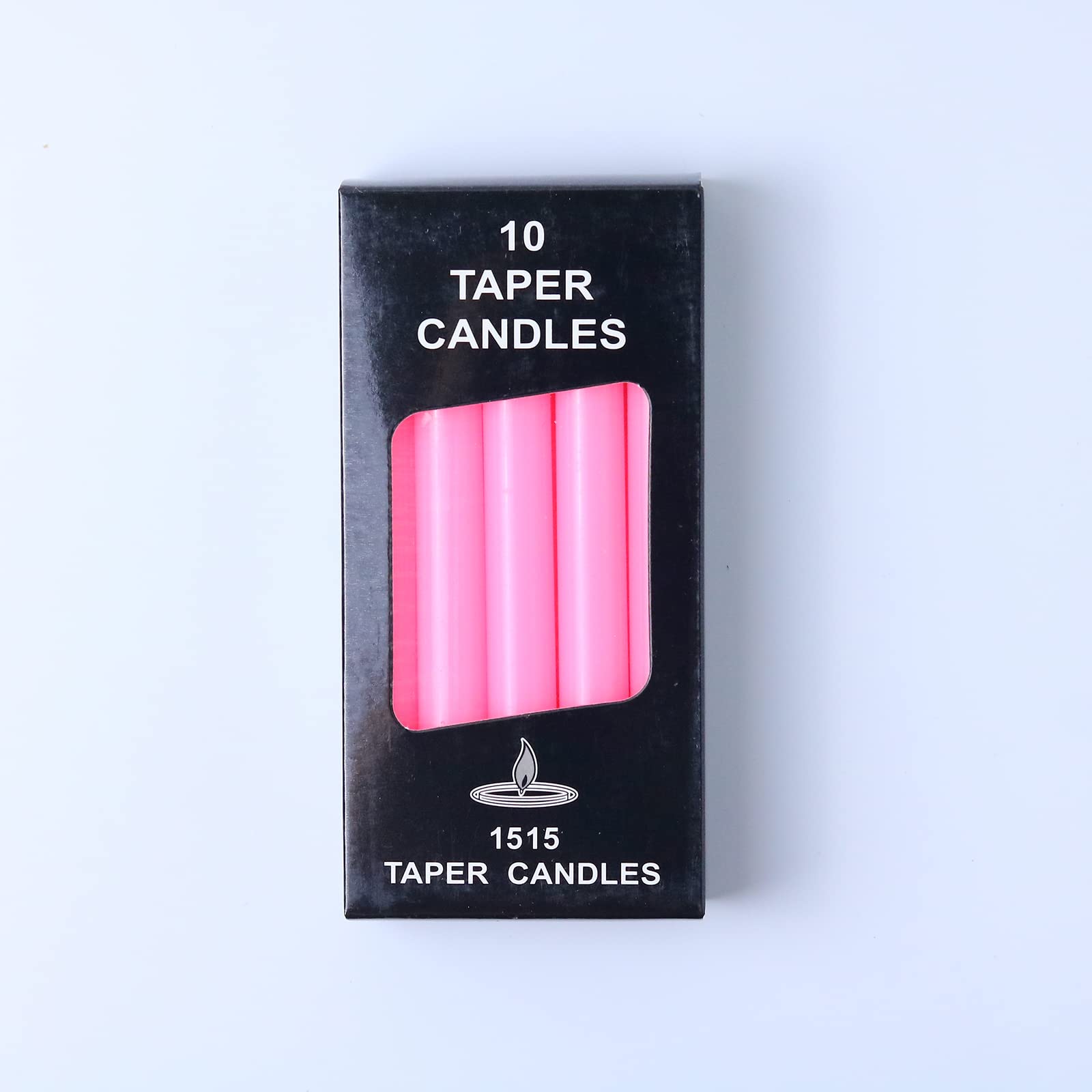 Pink Thin Candles 10-Pack 1x6