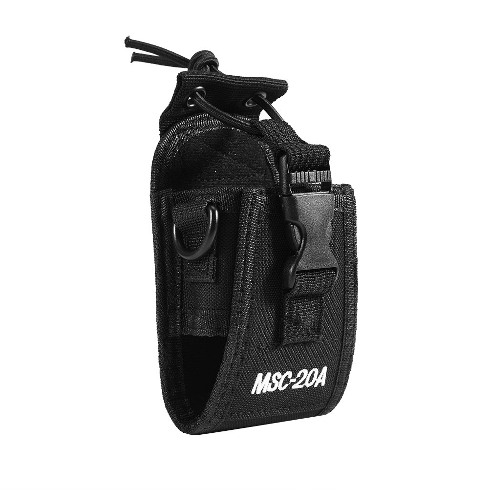 Universal Nylon Radio Holder Holster Case with Adjustable Strap - Compatible with Kenwood, Motorola, HYT & More - Perfect for Security Guards, Construction Workers & Outdoor Enthusiasts