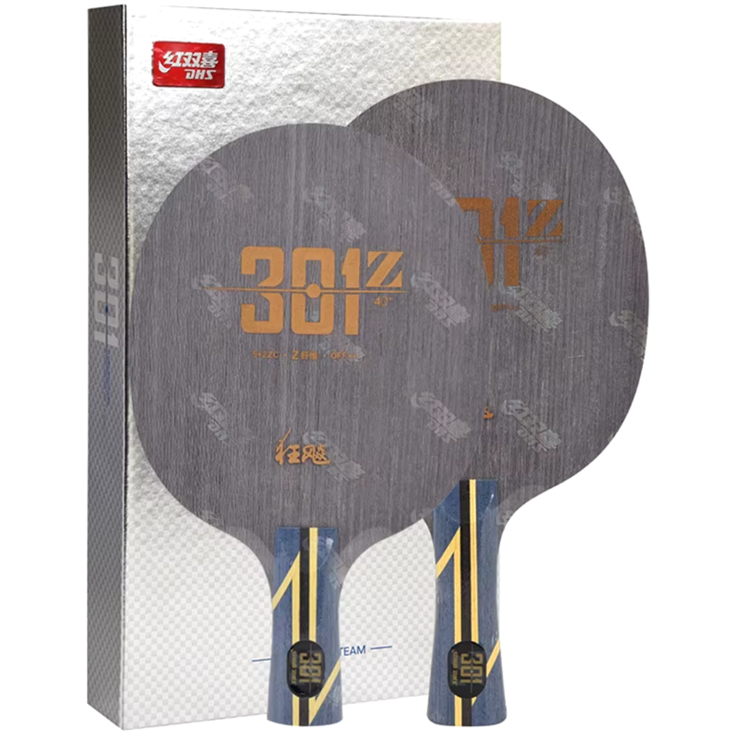 DHS Hurricane 301Z Table Tennis Blade - Professional Ping Pong Racket for Spin & Speed | Perfect for Training & Competitive Play