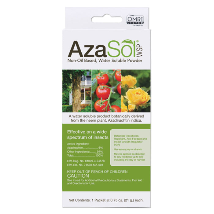 AzaSol WSP - Premium Water Soluble Pesticide for Organic Farming | Effective Pest Control for Vegetables, Fruits & Crops | Safe & Eco-Friendly Solution for Home Gardens & Commercial Agriculture