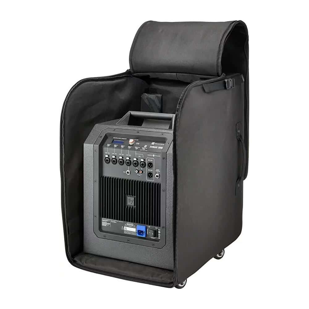 Electro Voice Evolve 30M Portable Speaker Case with Wheels - Durable Rolling Cover for Live Performances, DJ Gigs & Studio Transport