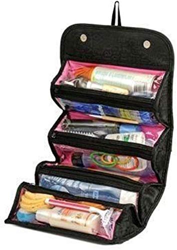 JIGGSTER 4-in-1 Travel Cosmetic Bag Organizer for Women | Portable Makeup Storage Case | Perfect for Travel, Gym & Daily Use