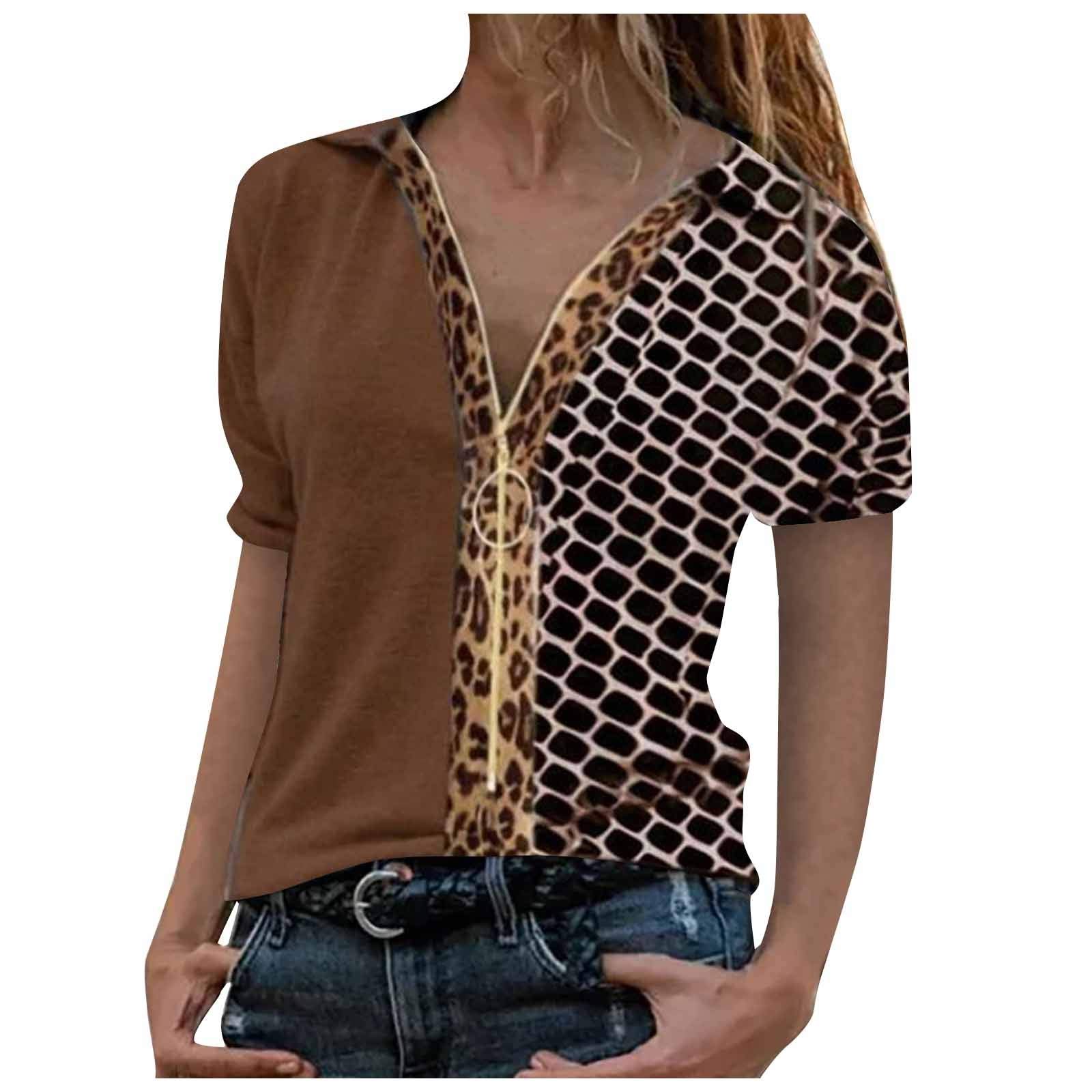Women's Summer Tops & Blouses - Short Sleeve Tunic, Strappy Tank & Cold Shoulder Shirts for Casual Wear, Beach Outfits & Summer Fashion