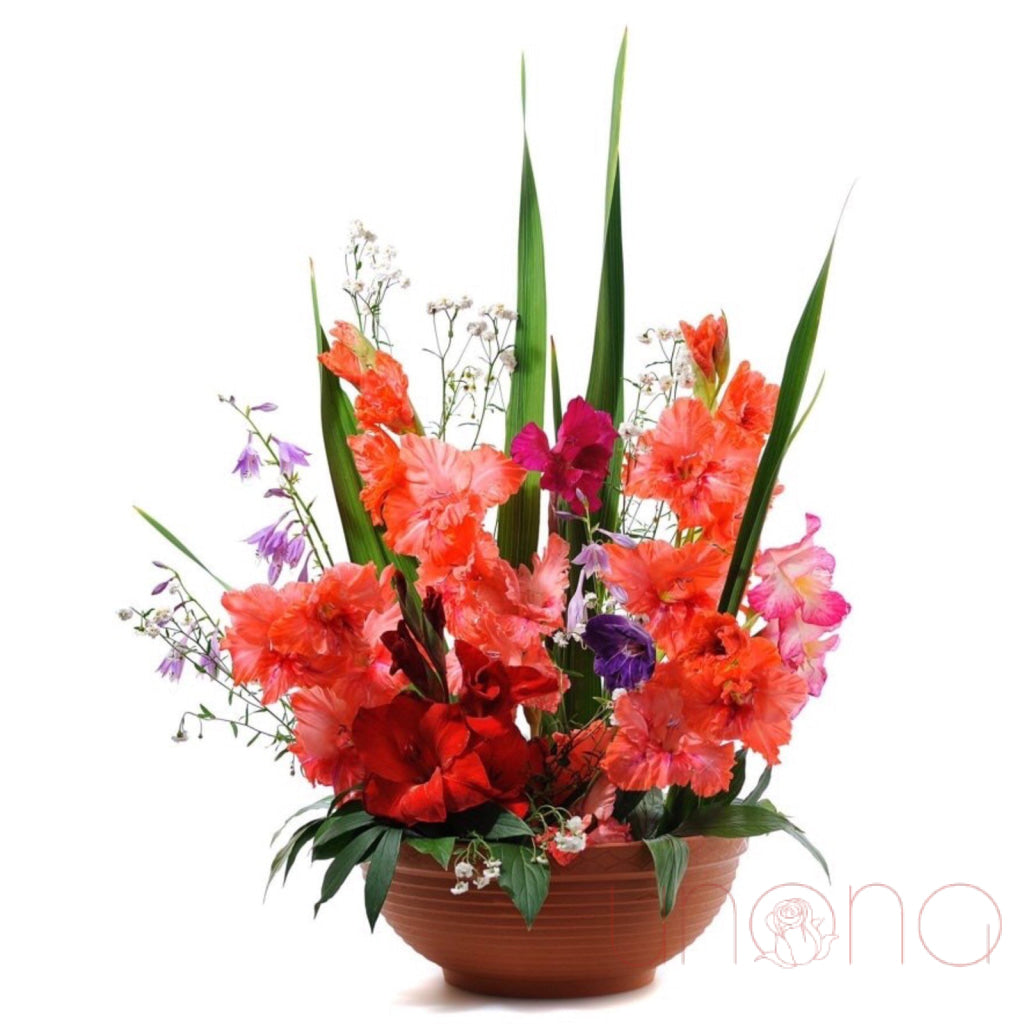 Accents of Love Floral Arrangement - Elegant Home Decor for Weddings, Anniversaries & Romantic Gifts