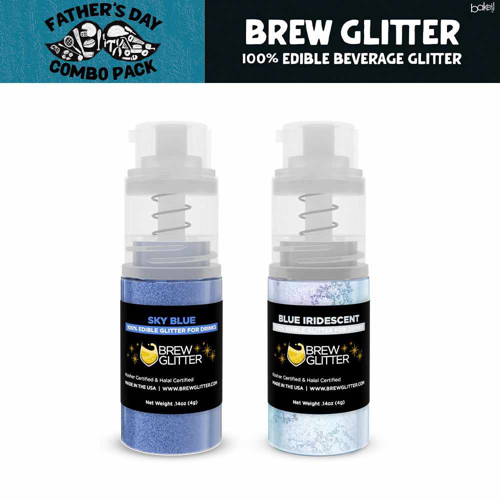 Sparkling Drink Glitter Spray Kit - Perfect for Father's Day, Family Man Decorations & Party Celebrations | Add Shine to Cocktails, Mocktails & Special Occasions