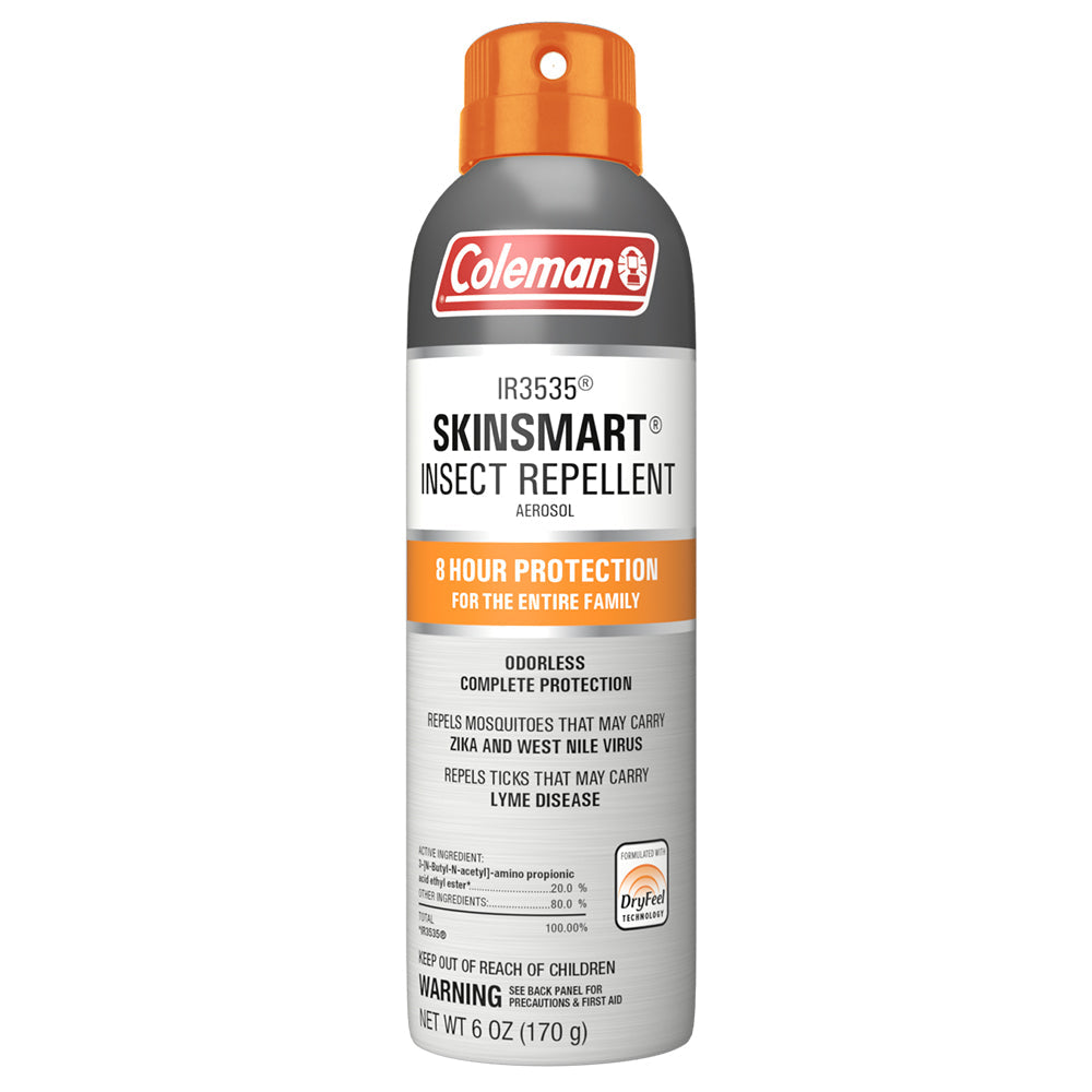 Coleman SkinSmart Insect Repellent Spray - 6 oz Aerosol Can | DEET-Free Mosquito & Bug Spray for Outdoor Activities, Camping, Hiking & Backyard Use