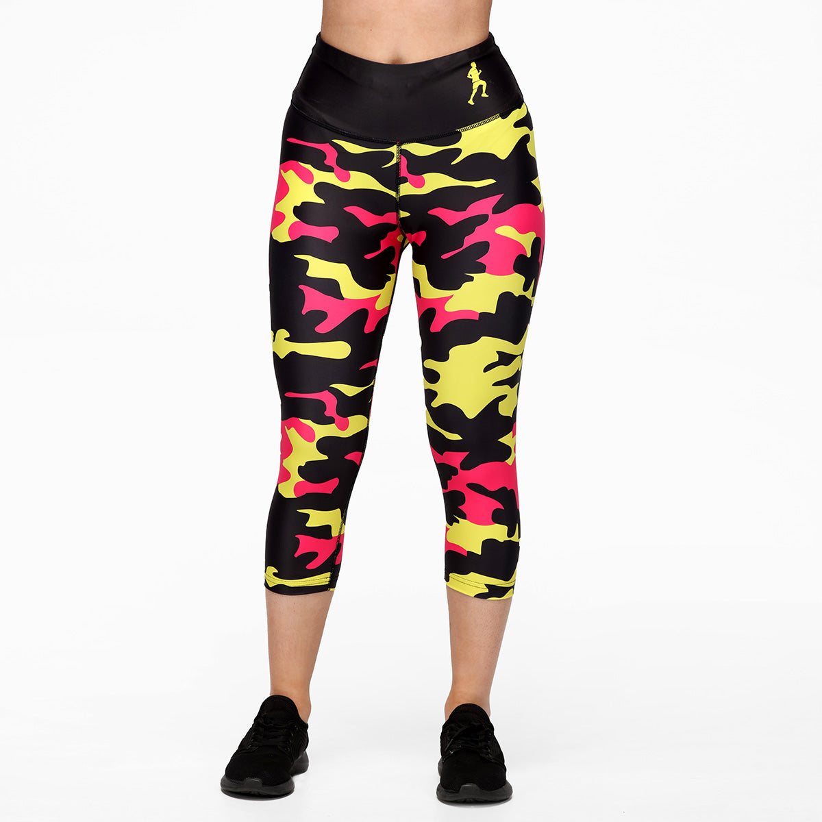 LLHM Camouflage Capri Pants for Women - Outdoor Hiking, Camping & Casual Wear - Lightweight Quick-Dry Active Leggings
