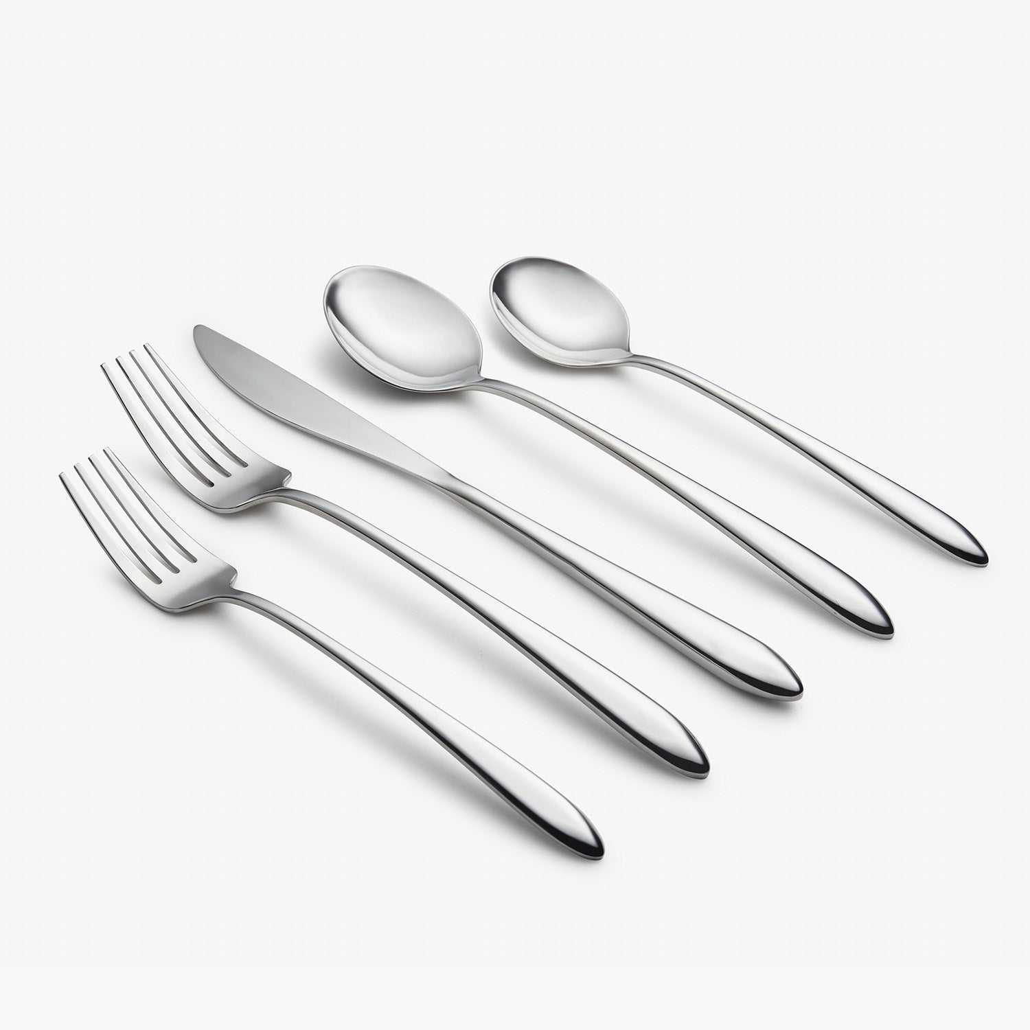Radin Mirror 20-Piece Stainless Steel Flatware Set - Elegant Cutlery for Dining, Kitchen & Entertaining