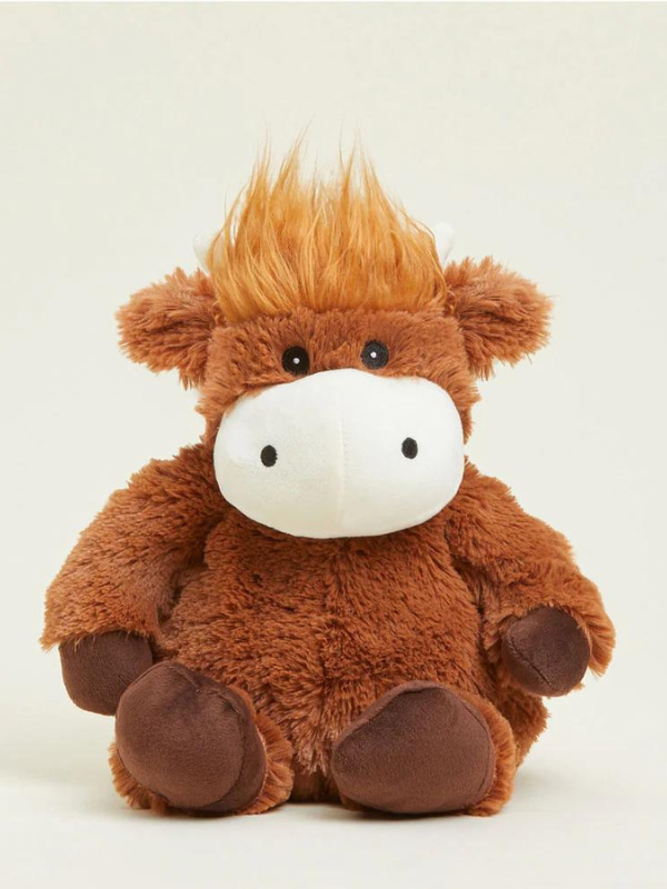 Highland Cow Warmies - Soft & Cozy Plush Heating Pad for Stress Relief & Warmth - Perfect for Home, Office & Travel Use