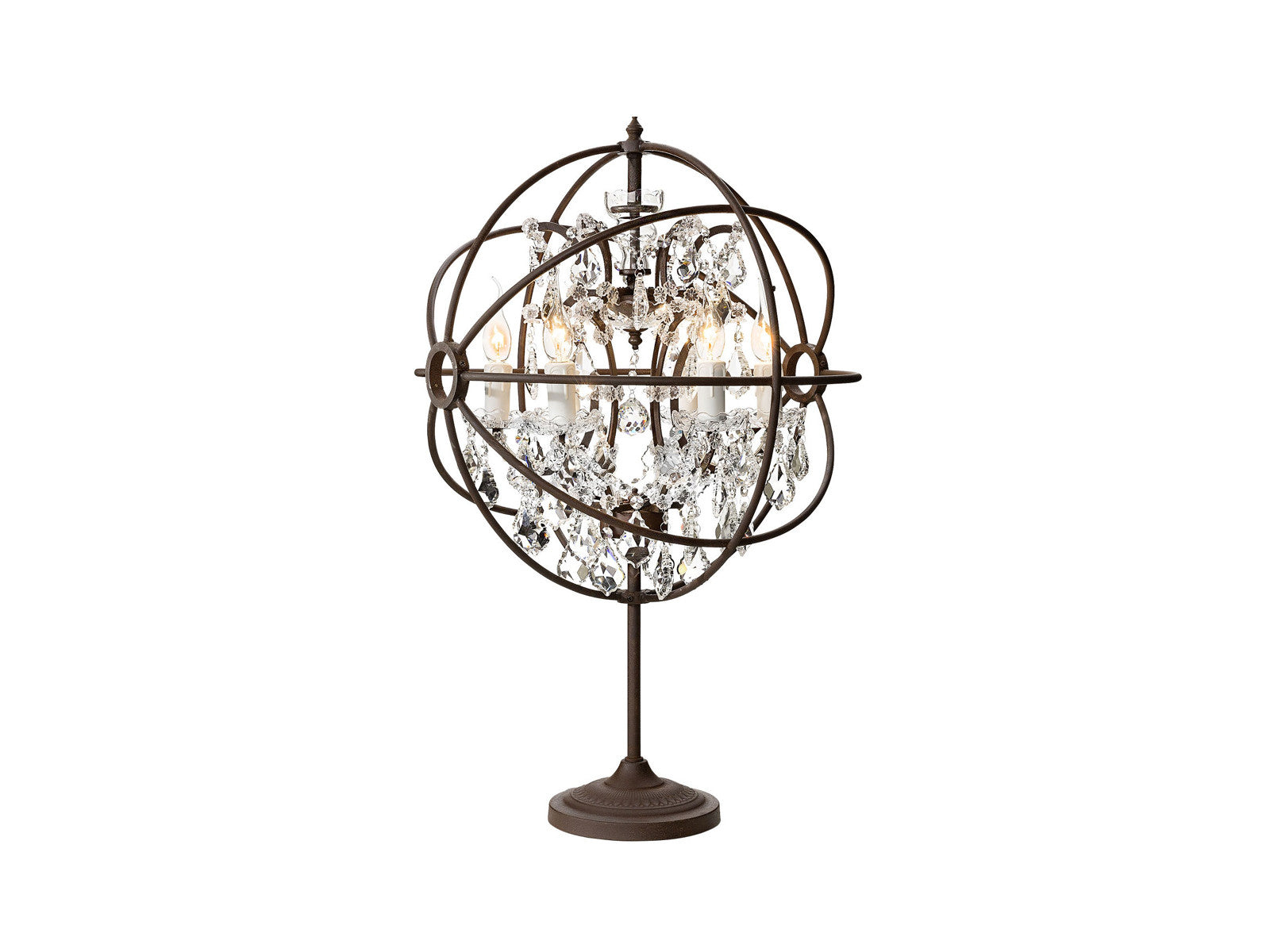 Gyro Crystal Table Lamp - Modern LED Night Light for Bedroom, Living Room & Office - Elegant Decorative Lighting with Touch Control & USB Charging