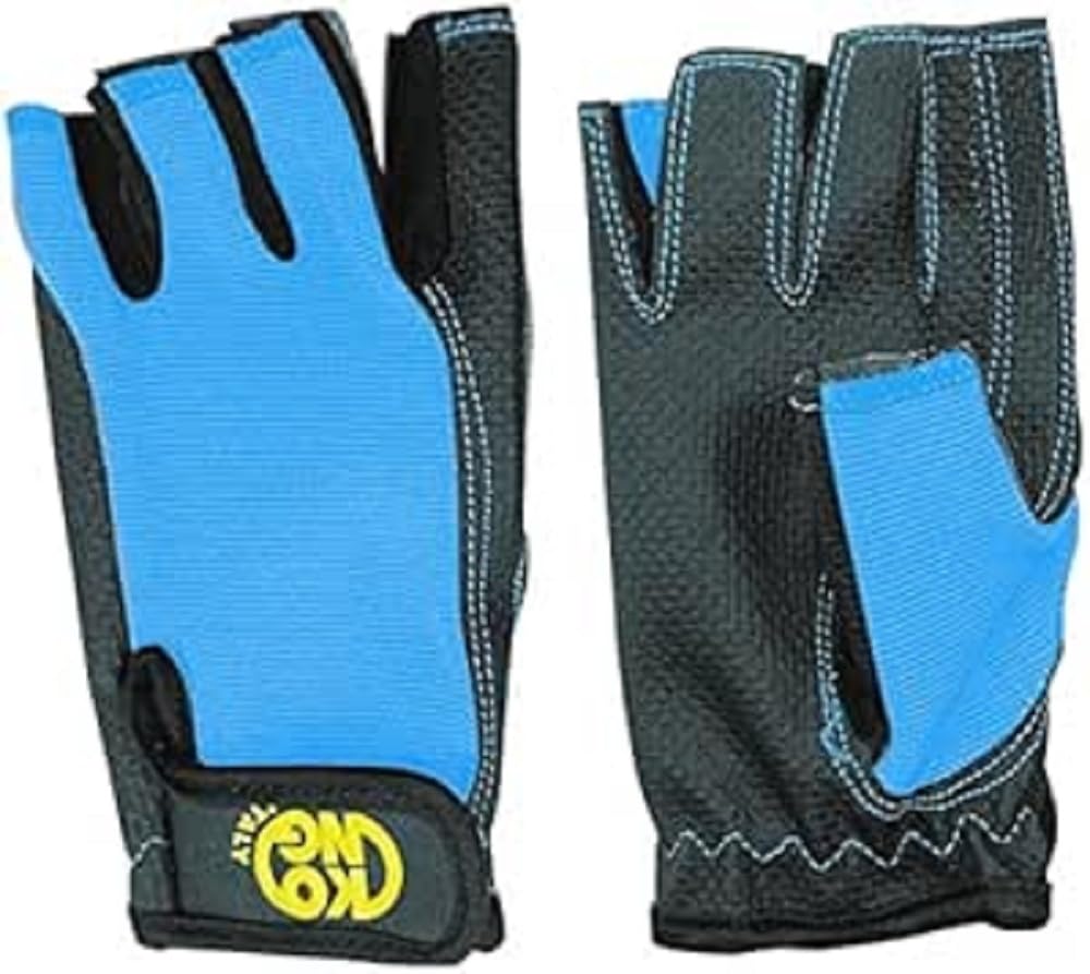 Kong Italy POP Blue and Black Work Gloves - Durable, Comfortable for Construction, Gardening, and Outdoor Activities