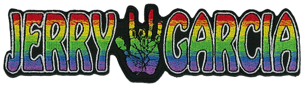 Jerry Garcia Embroidered Iron-On Patch 6.5