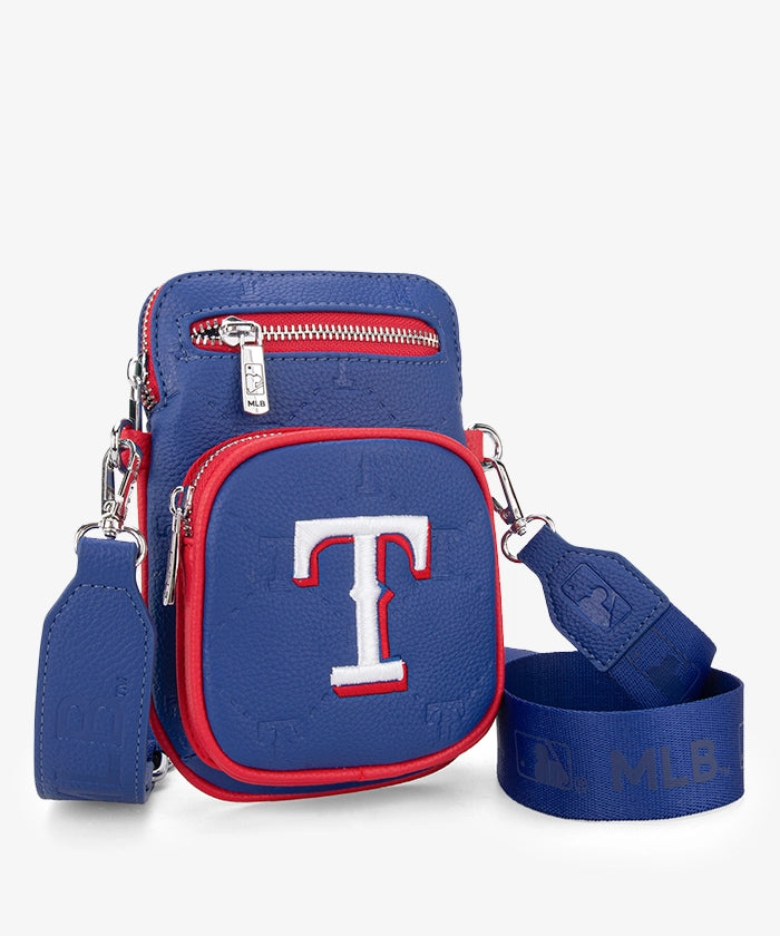 MLB Texas Rangers Mini Crossbody Bag for Women - Stylish Baseball Fan Purse for Games, Travel & Everyday Use