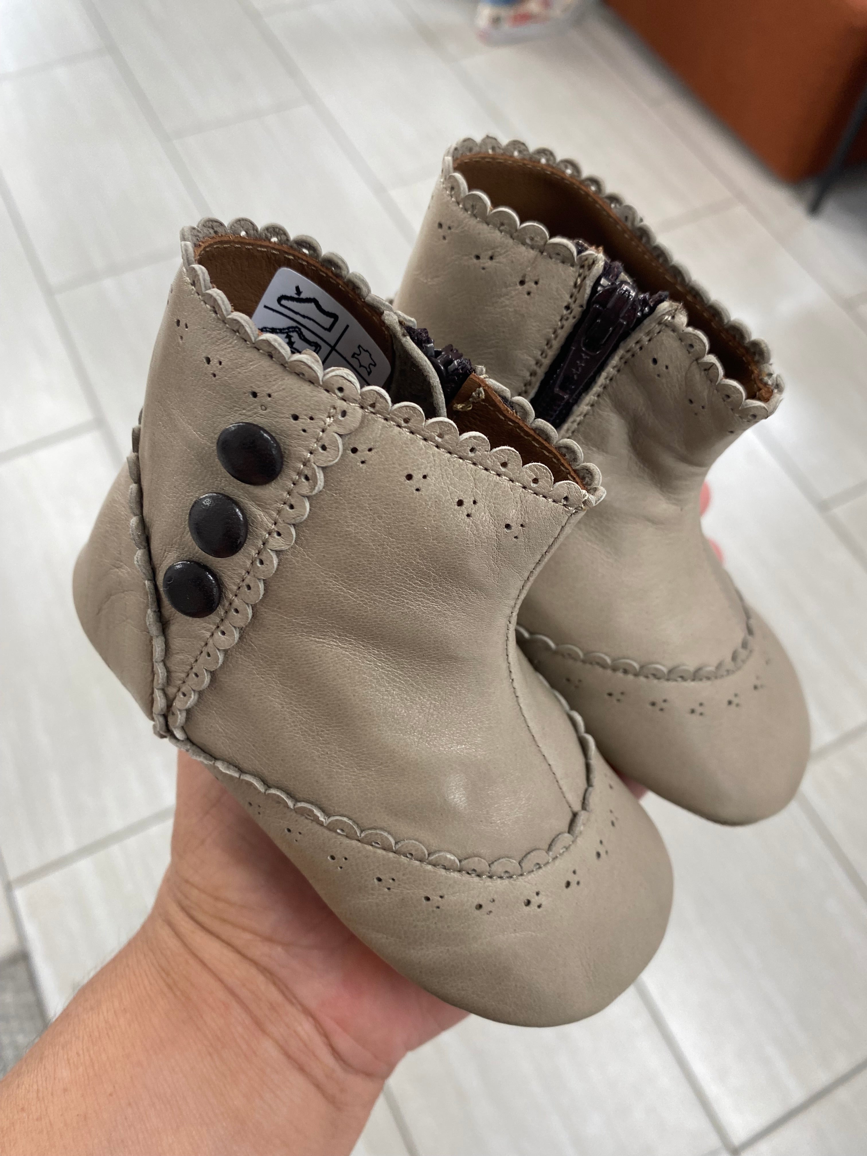 Pepe Nude Baby Booties - Soft Infant Slippers for Newborns & Toddlers | Perfect for Home, Nursery & First Steps