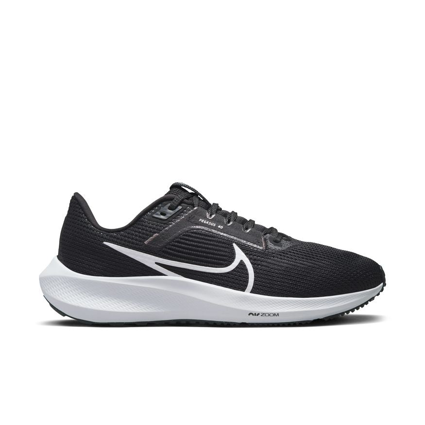 Nike Women's Air Zoom Pegasus 40 Running Shoes - Black/White/Iron Grey - Lightweight Cushioned Sneakers for Jogging, Gym Workouts & Daily Wear