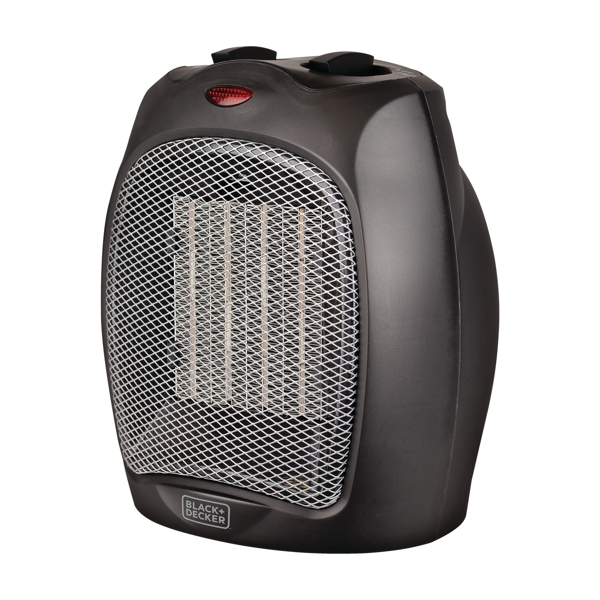 Compact Personal Desktop Heater - Fast Heating Space Heater with Adjustable Thermostat, Quiet & Energy Efficient for Office, Home, Bedroom (Black) - Perfect for Winter Warmth & Workspace Comfort