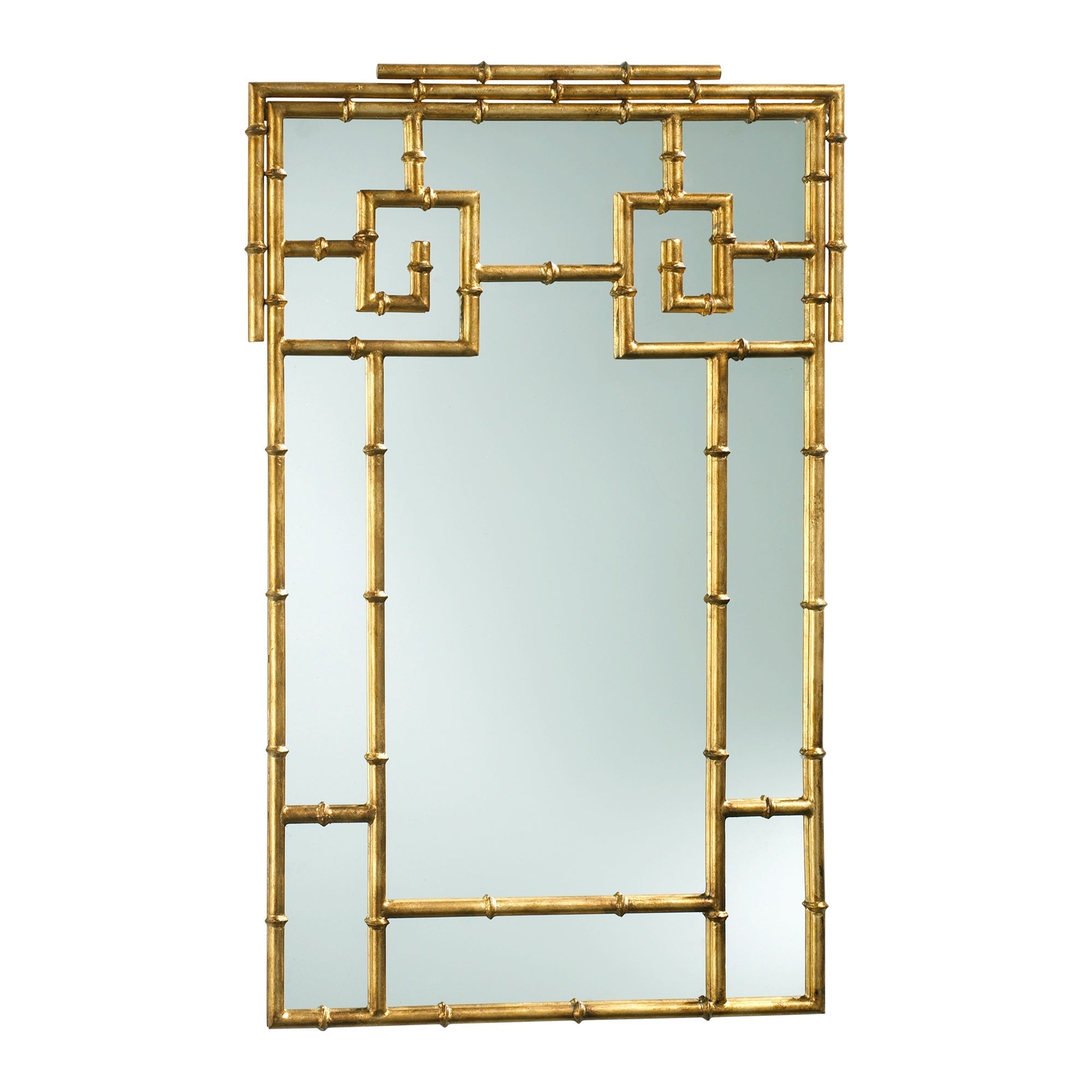 Cyan Design 03033 Gold Bamboo Wall Mirror - Elegant Home Decor for Living Room, Bedroom & Bathroom