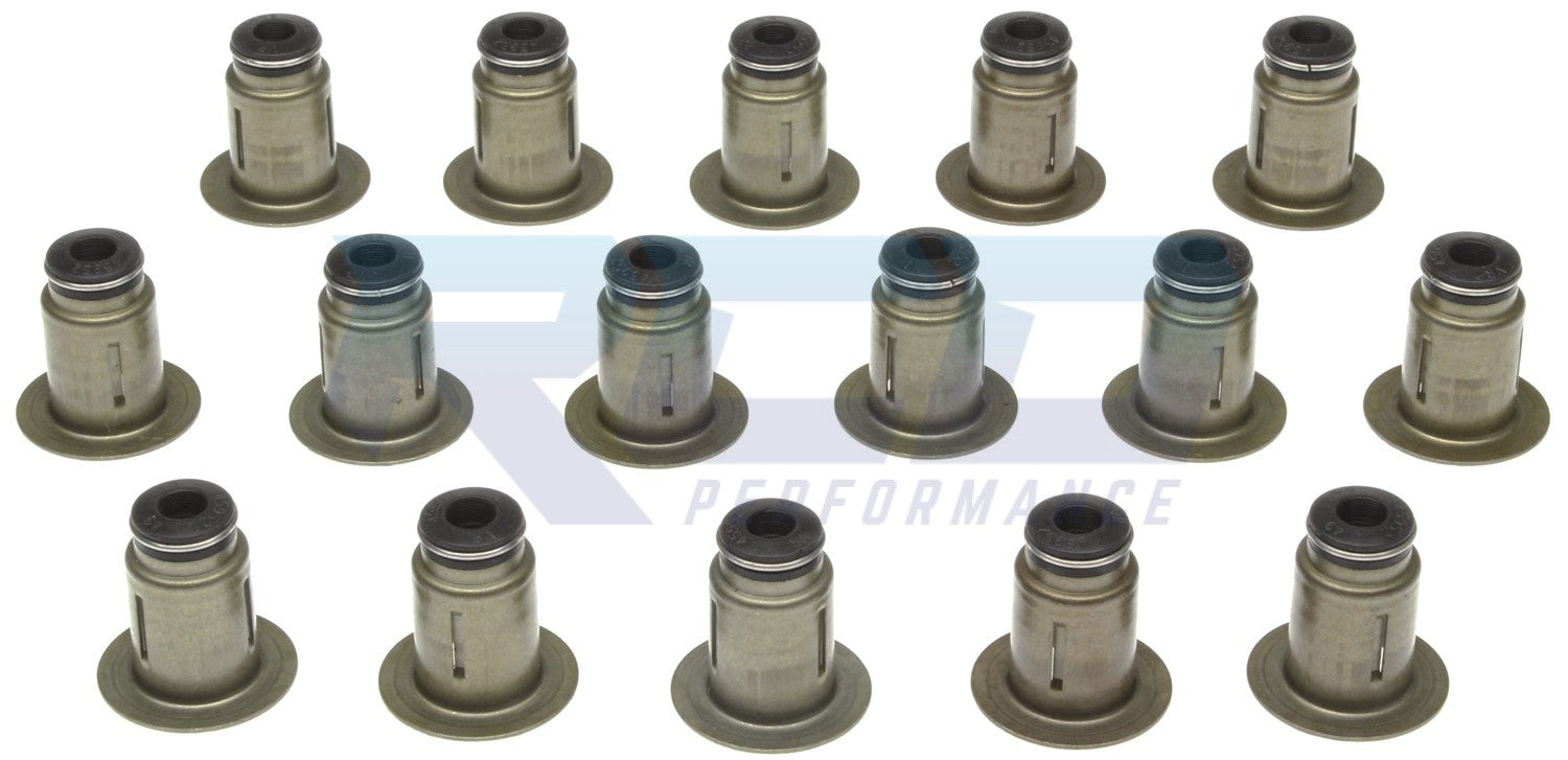Mahle 6.0L & 6.4L Engine Valve Stem Seal Kit (16-Piece Set) - Compatible with Ford Powerstroke Diesel Engines - Perfect for Engine Rebuilds & Performance Upgrades