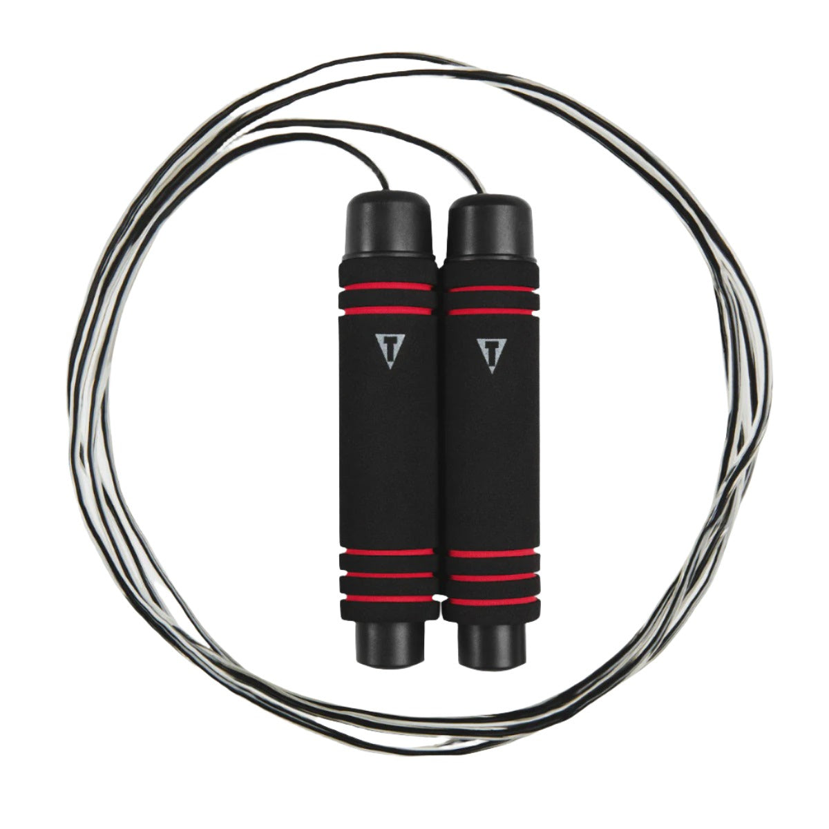 Adjustable Speed Jump Rope 9 FT - Black/Red for Fitness, Boxing & Cross Training - Perfect for Home Workouts, Gym & Outdoor Exercise