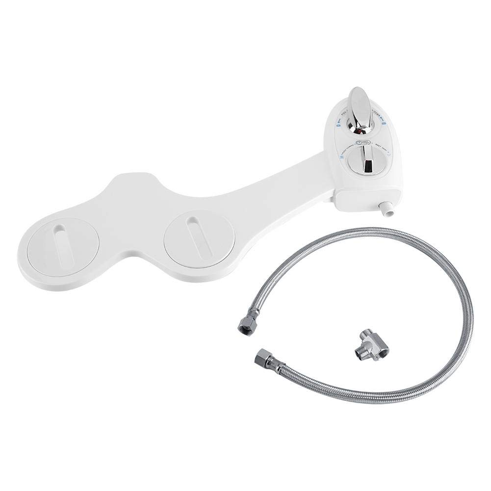 Pomya Bidet Toilet Attachment Kit - Dual Nozzle Cold Water Sprayer with Adjustable Hose & Accessories | Perfect for Bathroom Hygiene & Comfort