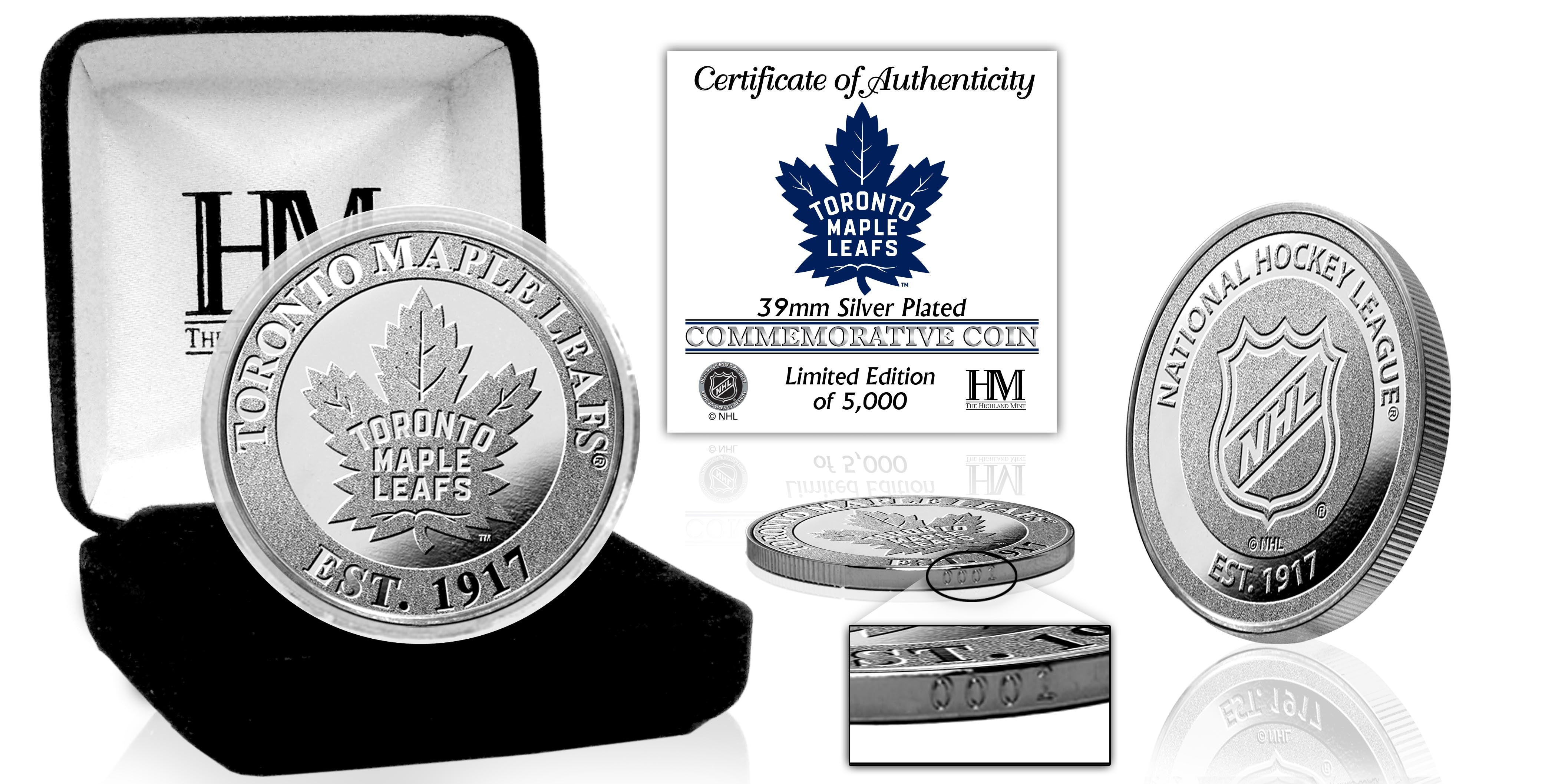 Toronto Maple Leafs Silver Mint Coin - Limited Edition Collectible for NHL Fans & Coin Enthusiasts - Perfect for Gifts, Display, and Investment