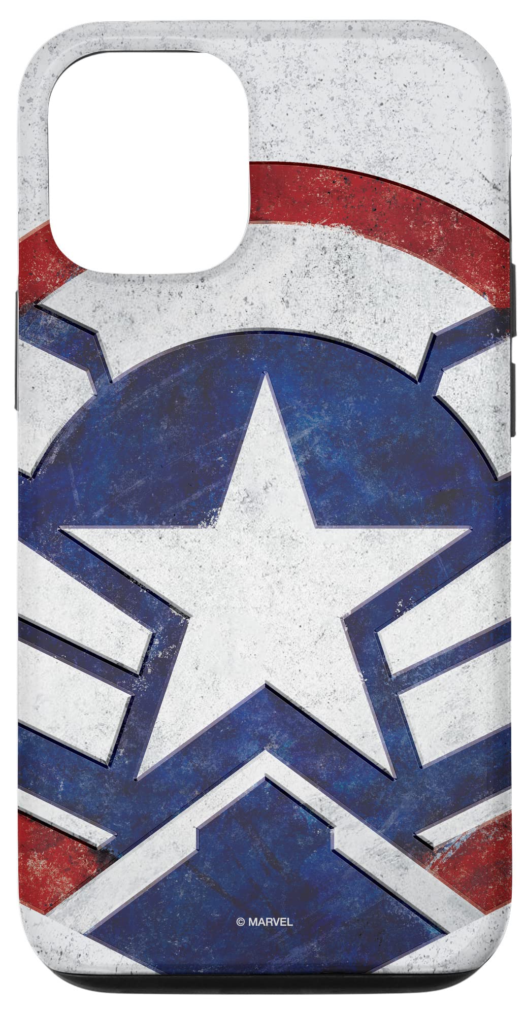 iPhone 12/12 Pro Captain America Star Icon Case - Marvel The Falcon and The Winter Soldier Inspired Protective Phone Cover | Perfect for Marvel Fans, Cosplay & Superhero Enthusiasts