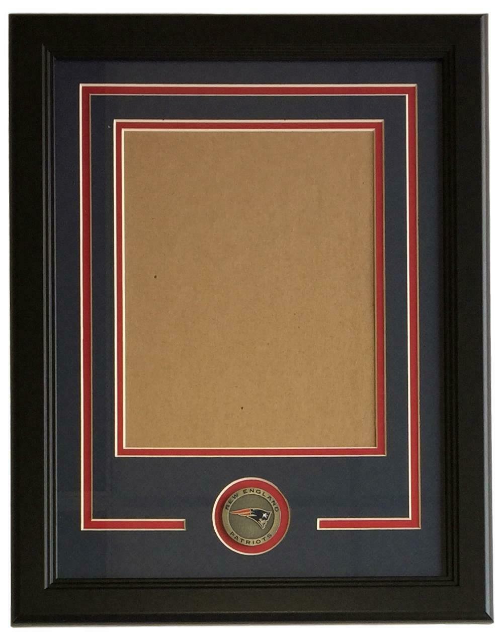 New England Patriots 8x10 Vertical Photo Frame Kit - Premium NFL Wall Display for Football Fans - Perfect for Home, Office, or Man Cave Decor