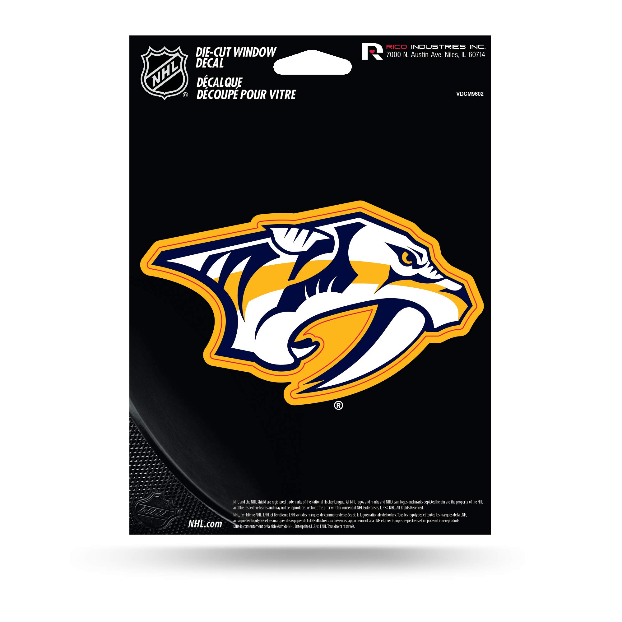 Official NHL Team Logo Die Cut Vinyl Decal Sticker - Premium Quality, Weatherproof for Cars, Laptops, Windows | Perfect for Hockey Fans, Game Day Decor, Sports Memorabilia Collection