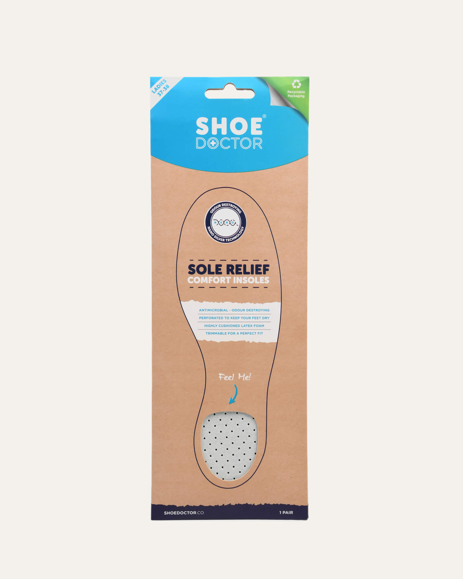 Shoe Doctor Sole Relief Insoles - Orthotic Arch Support for Plantar Fasciitis & Foot Pain Relief - Perfect for Running, Walking & Standing All Day