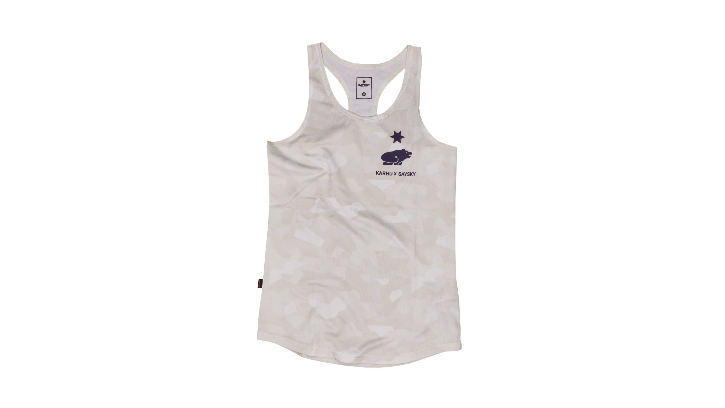 Women's Karhu x Saysky Combat Singlet - White Splinter Camo | Running, Training & Athletic Performance